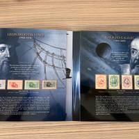 Folder 19 francobolli preziosi di scienza Bolaffi