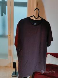 t-shirt uomo bordo 