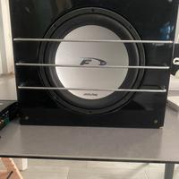 Subwoofer auto Alphine+amplificatore