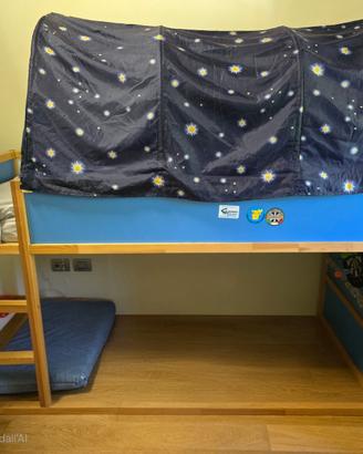 Letto Ikea KURA reversibile per bambino/a