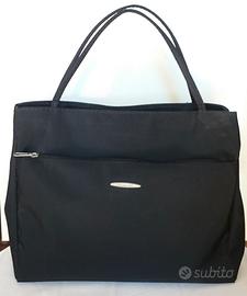 Borsa nera da donna con due scomparti interni