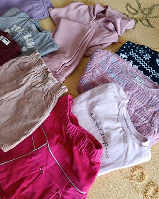 abbigliamento bimba x 5/6 anni circa 