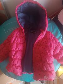 Cappottino rosso cuoricino blu
