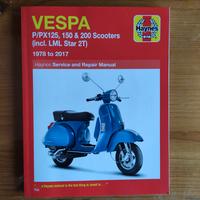 Manuale di officina Vespa PX 125, 150, 200