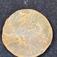 Moneta argentina 1891