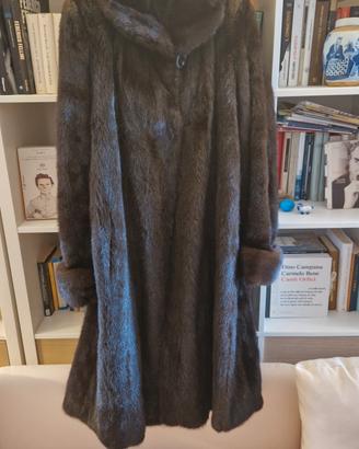 Pelliccia in visone  marrone scuro 