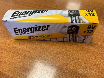 Energizer 12 pile batteria nuove 9V alcaline 6LR61