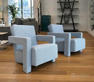 CASSINA 2 x UTRECH 637 NUOVE Lana KVDRAT Celeste