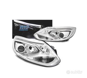 FARI FORD FOCUS MK3 11-14 TUBO LUMINOSO FONDO CROM