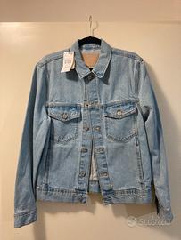 Giubbotto denim tasche Mango Man taglia S uomo