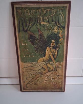 Quadro targa decorativa Absinthe La Fée Verte