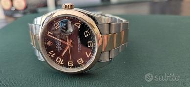 ROLEX DATEJUST ORO ROSA E ACCIAIO 36 MARZO 2011