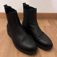 Chelsea boot Pelle nera 38 Donna Made in italy