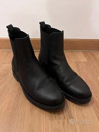 Chelsea boot Pelle nera 38 Donna Made in italy