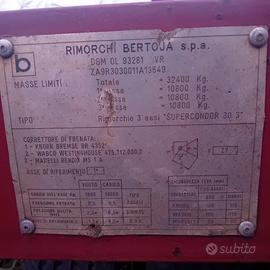 Pianale 3 assi trasporto mezzi da cantiere