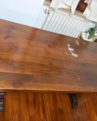 Tavolo in legno massello 2 mt x 80 cm