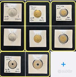 Collectible 4 Coins Francia Portogallo