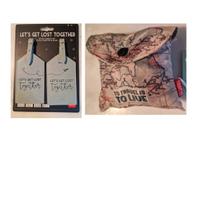 Legami-borsa pieghevole e etichette bagaglio