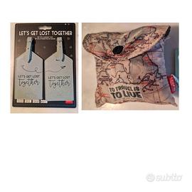 Legami-borsa pieghevole e etichette bagaglio