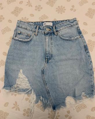 Gonna in jeans Zara 