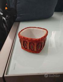 Cestino intrecciato 7x7x4,5cm  