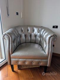 2 Poltrone in vera pelle