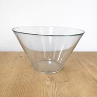 Ciotola grande in vetro trasparente 28 cm