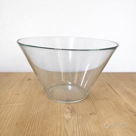 Ciotola grande in vetro trasparente 28 cm