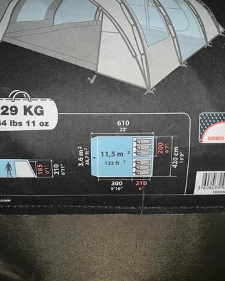 Tenda Quechua 6 posti