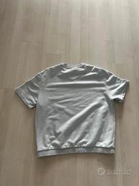 Felpa Bershka a Maniche Corte Grigio Chiaro "OAB A