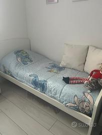 2 letti bianchi. 90 x 190