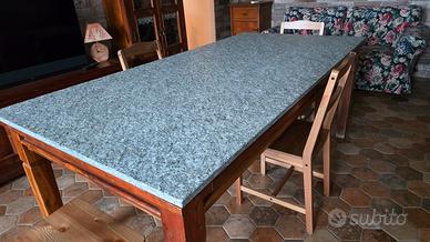 piano tavolo in pietra
