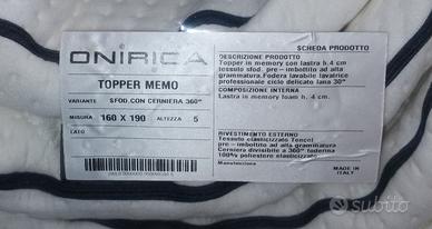 topper in memory per materasso