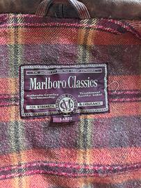 Giubbotto Marlboro Classic in Velluto e Pelle