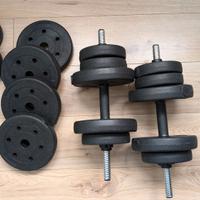 Set di Manubri Regolabili GYMAX 30 kg - Pesi Pales