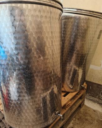 serbatoio inox olio e vino