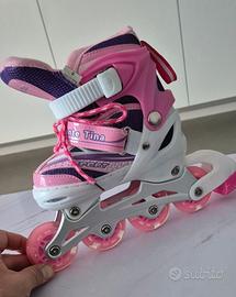 Pattini in linea da bambina