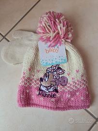 Cappello con guanti Minnie Diseny Baby