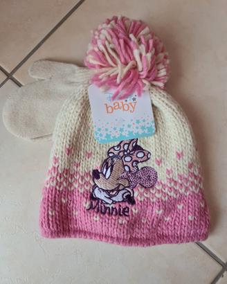 Cappello con guanti Minnie Diseny Baby