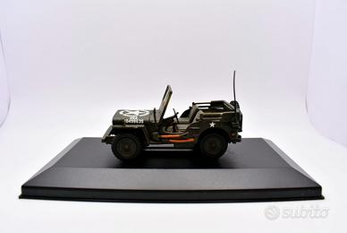 modellino auto jeep veicolo militare scala 1:43