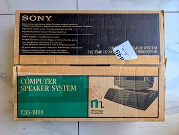 Sony CSS-B100 Computer Speaker System Vintage