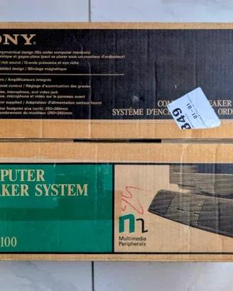 Sony CSS-B100 Computer Speaker System Vintage