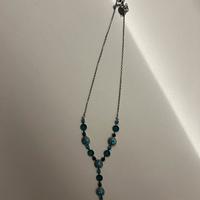 Collana con pietre  verdi - bigiotteria