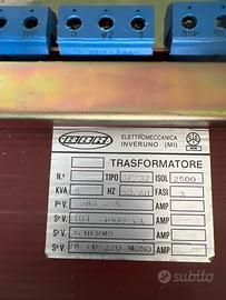 Trasformatore trifase BBR 5KVA (380/104-220V Mono