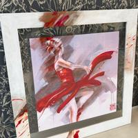 Quadro moderno ballerina - cornice artistica