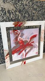 Quadro moderno ballerina - cornice artistica