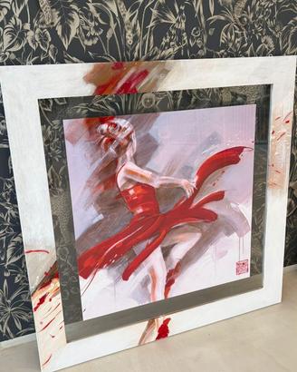 Quadro moderno ballerina - cornice artistica