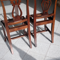 Sedie stile Veneto verniciate con pattina