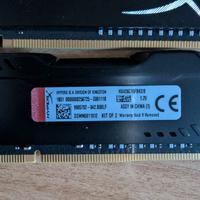 Kit RAM 8GB (2x4GB) Kingston HyperX Fury DDR4 2666