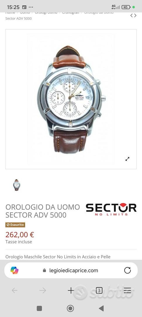 orologio Sector adv 5000 quarzo con scatola Abbigliamento e - Main Image